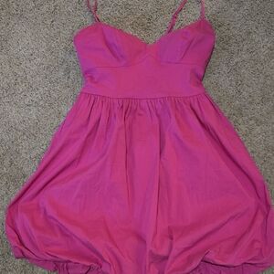 Pink Spaghetti Strap Dress